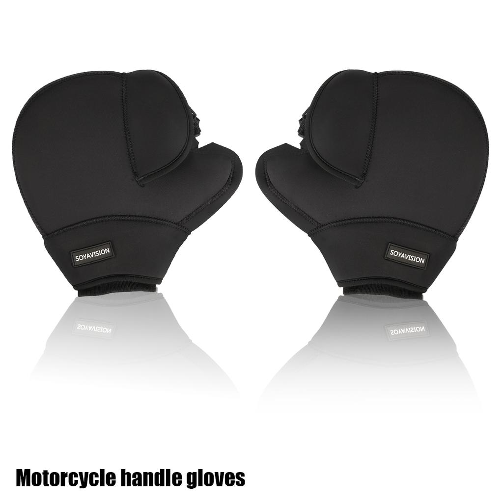 Schutz-Elektroroller Dicke Warme Lenkergriffe Lenkerstulpen Regenfeste ATV Motorradhandschuhe Guante Moto Winterhandschuhe