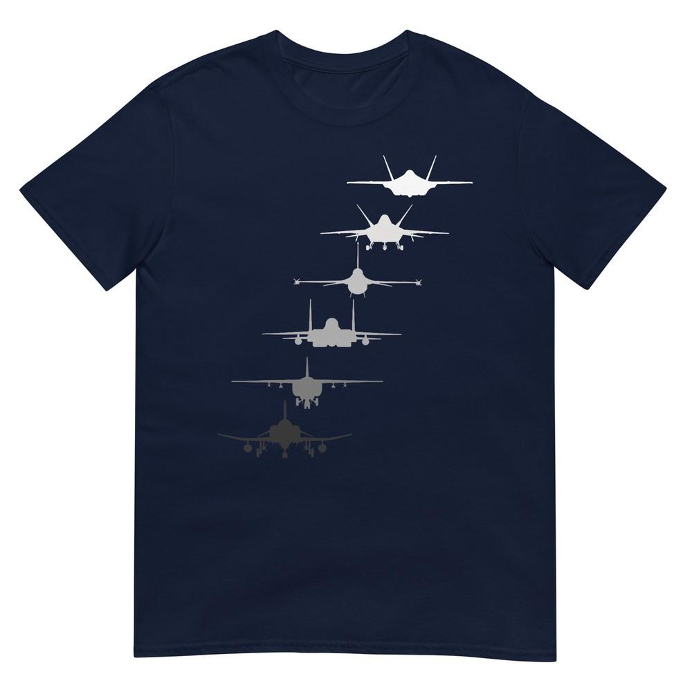 Air Force Fighter Jets F4 F111 F15 F16 F22 F35 Tshirt S