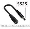 DC 5.5x2.1mm Female Power Cable Adapter to M12 M16 3Pin XLR RCA 8.0x1.6 5.5x2.5 IEC C13 for E-Bike Scooter Charger Accessories