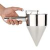 Pastry Accessory Funnel, Stainless Steel Baking Funnel Piston Profe Tools with Rack for Home Kitchen Bakery Use Ry Professional Cake Desserts Cooking