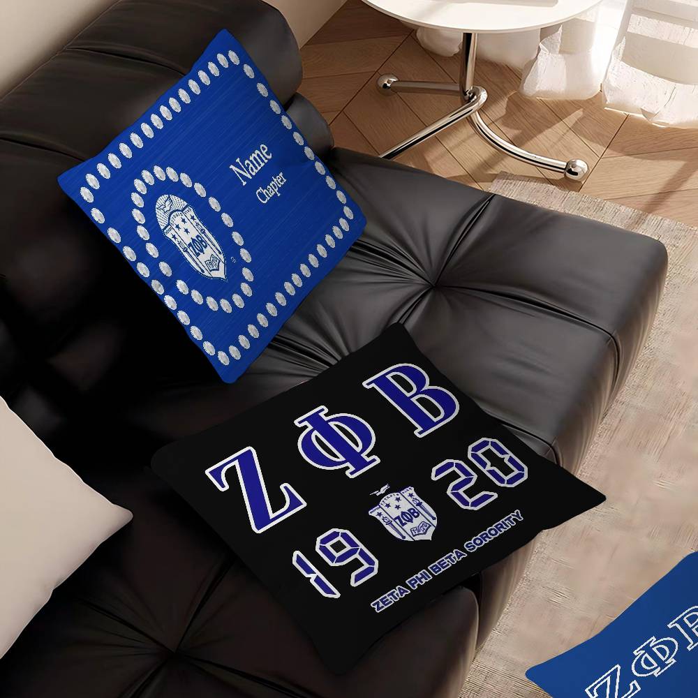 Z-Zeta Phi Beta Pillowcases Home Bedding Decorative Pillow Cover Wedding Super Soft Pillow Case