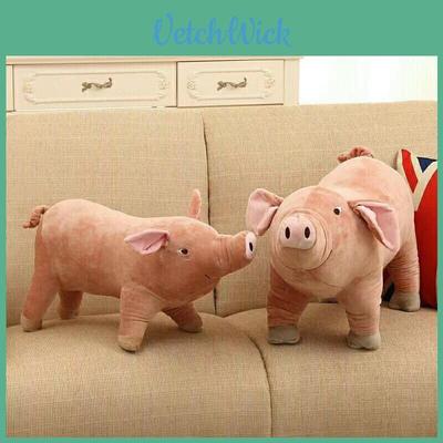 Charming Realistic Pig Plush Stuffed Toy 60cm Soft Cushion For Kids Birthday Celebrations