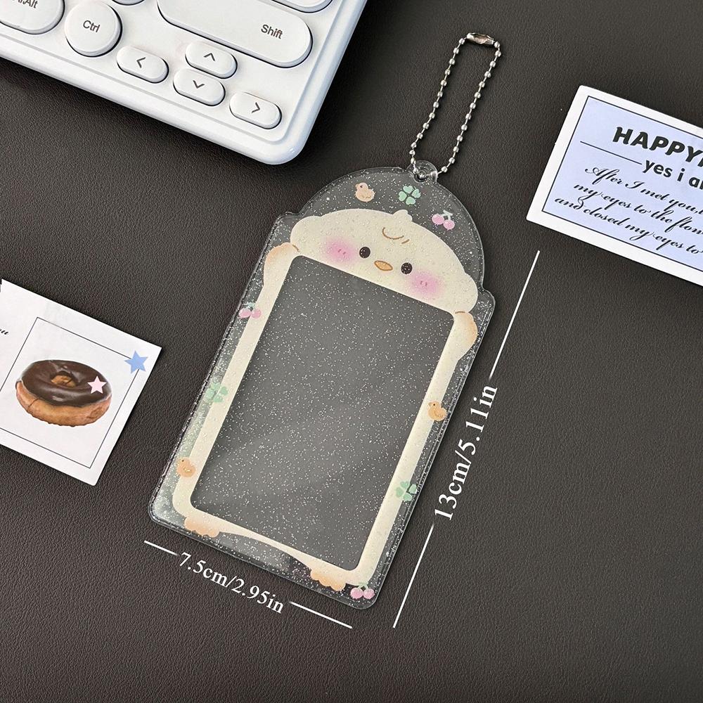 

Вращающаяся милая подставка для карточек 3 дюйма акриловая настольный декор держатель для фото рамка для фотокарточек рукав для карточек милая защита фото