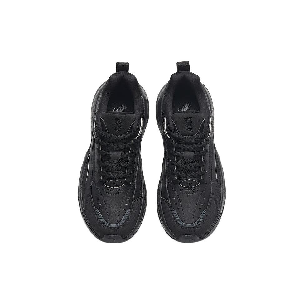 Anta Ace Retro Running Durable Low-Top Dad Shoes Women Sneakers Black 922338802-4
