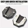 Aluminum Alloy Motorcycle Bike Kickstand Extender Foot Side Stand Extension Foot Pad Support Plate Motorbike Accessories
