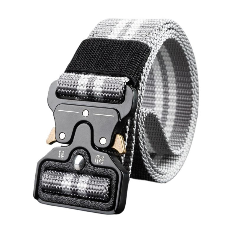 Men's Belt Metal Buckle Outdoor Hunting Multi Function Tactical Belt Combat Survival Marine Corps Canvas Nylon Women Sport Belt