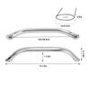 1pcs Boat Grab Bar Marine Grade Stainless Steel Sturdy Grab Handle Handrail for Ship Yacht RV