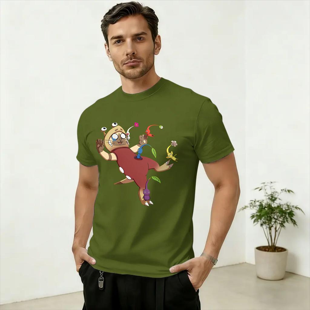 Unisex TShirts Monsters Hunters Palico Wilds Vintage Pure Cotton Tees Short Sleeve T Shirt O Neck Clothes Plus Size