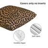 Leopard Print 2 Pcs Square Pillowcase Pillow Cover Cushion Decor Comfort Throw Pillow For Home Sofa