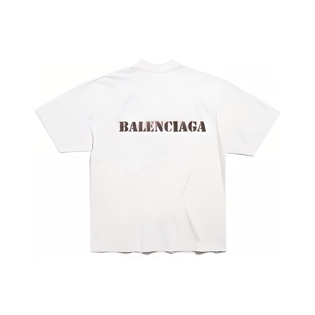 Balenciaga SS24 T Shirt Loose Fit Men's White 764235TQVA33307