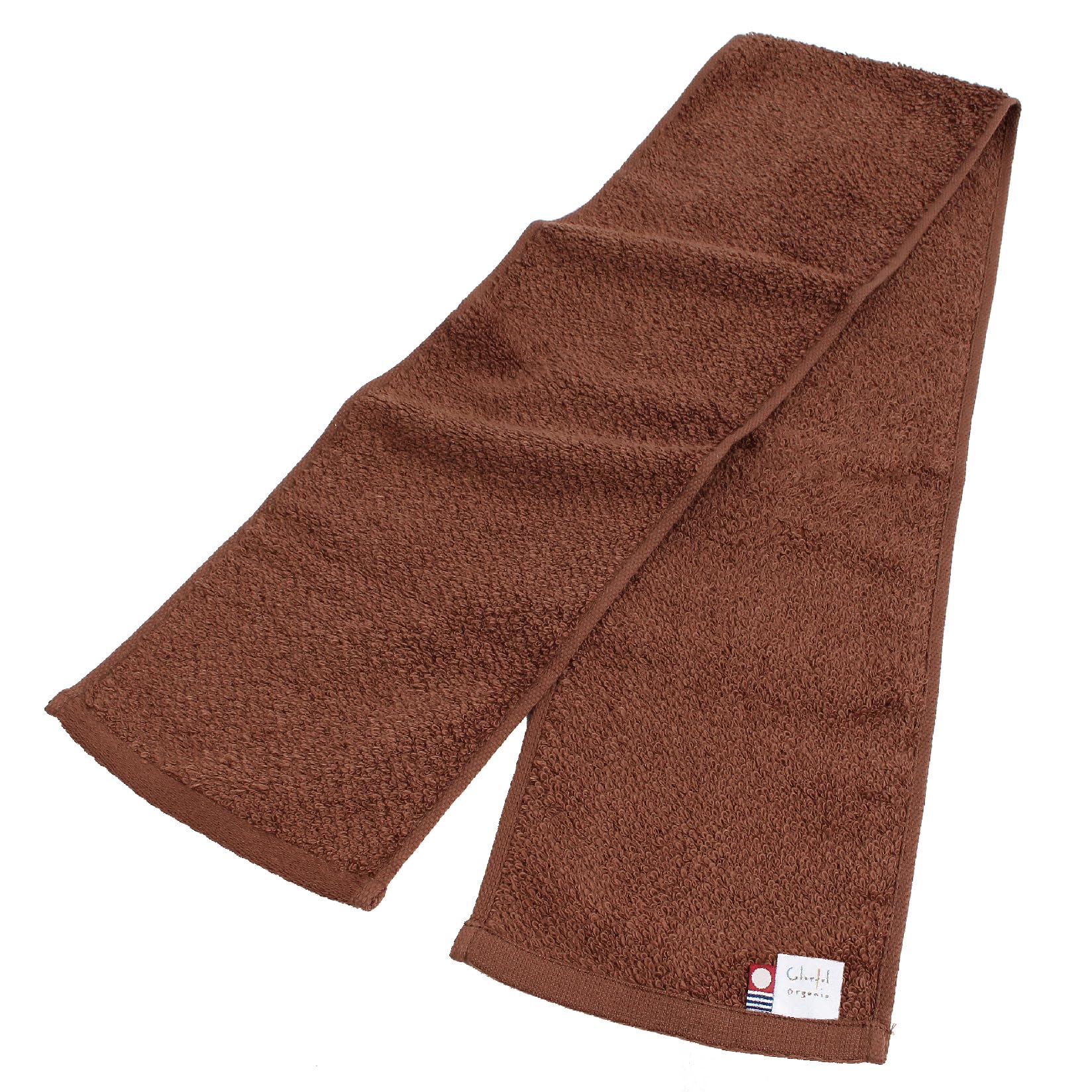 

Imabari Certified Organic Scarf Sports Ideal for Outdoor Mountain and 15cm x 110cm Towel, Towel, Activities, Climbing, Swimwear, (Brown)