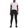 Under Armour Solid Color Breathable Mid-Rise Knitted Sports Pants Women Bottoms Black 1375077-001