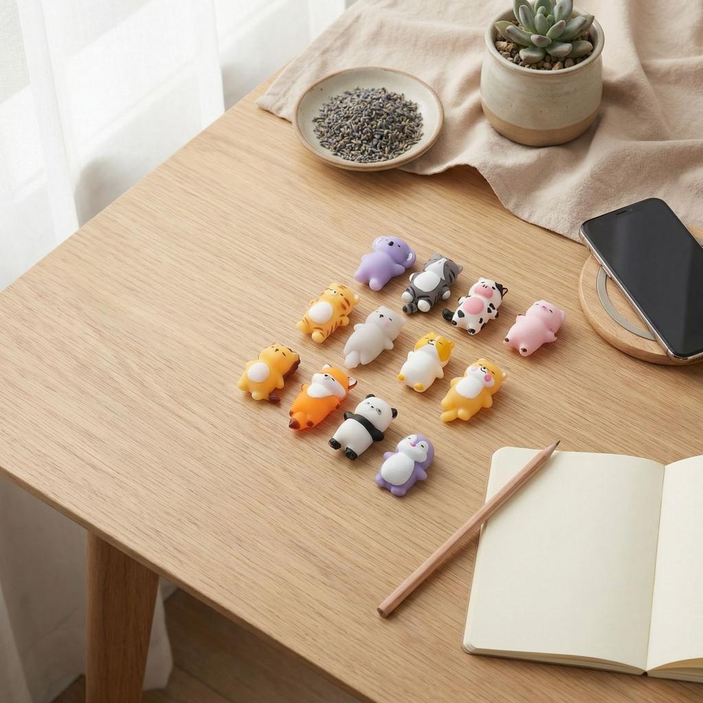 Mochi Squishy Cartoon Animal Toy Tabas Squishy Fun Toys For Kids Stress Relief Squeeze Party Favors Birthday Gift Goodie Bag