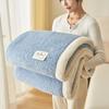 Modern Simple A-class Mother And Baby Grade Half Flannel Blanket All Season Universal Double-faced Thick Warm Office Nap Blanket