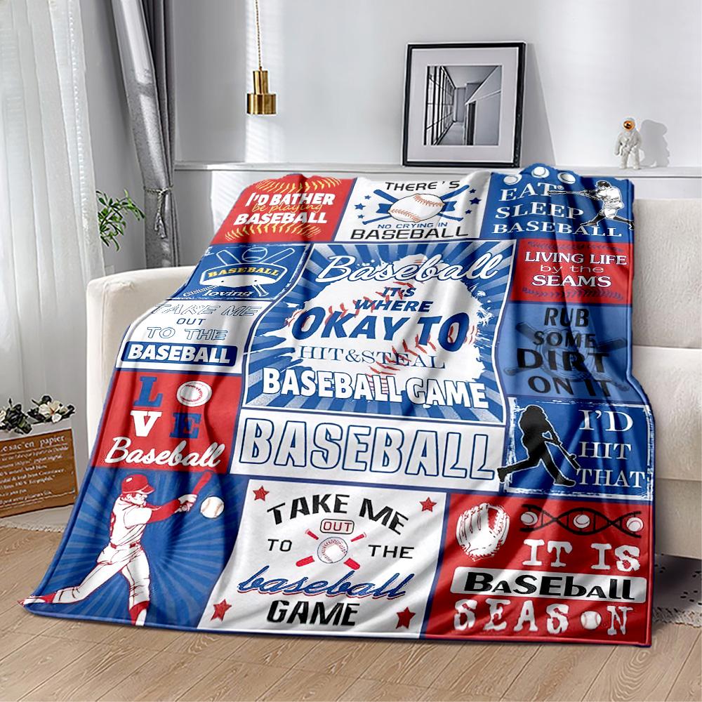 Baseball Field Design Blankets Are Suitable for Living Rooms, Bedrooms, Camping, and Other Places, Making Them an Ideal Choice for Gifts.