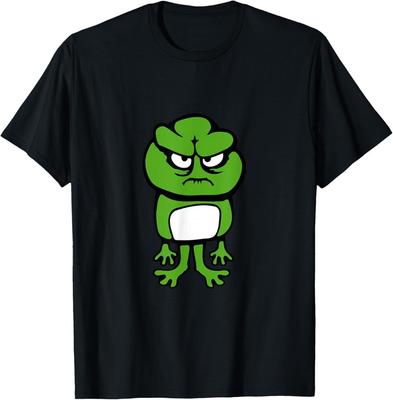 Frosch Böse Frustriert Wütend Schlecht Unglücklich Aggressiv Alien Spaß T-Shirt