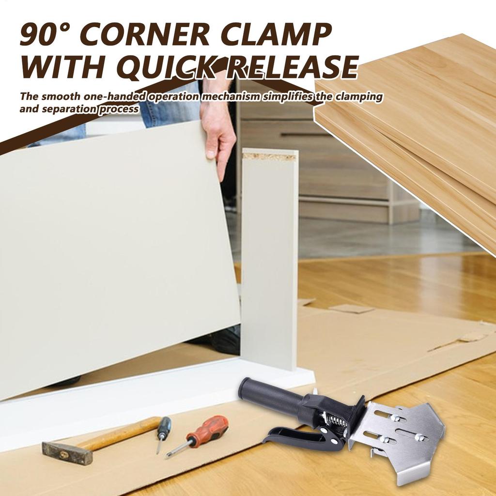 Corner Clamps Non-Slip Quick Release Lock Tool Jig Adjustable Woodworking Corner Clamps For Woodworking Carpentry Frame Building