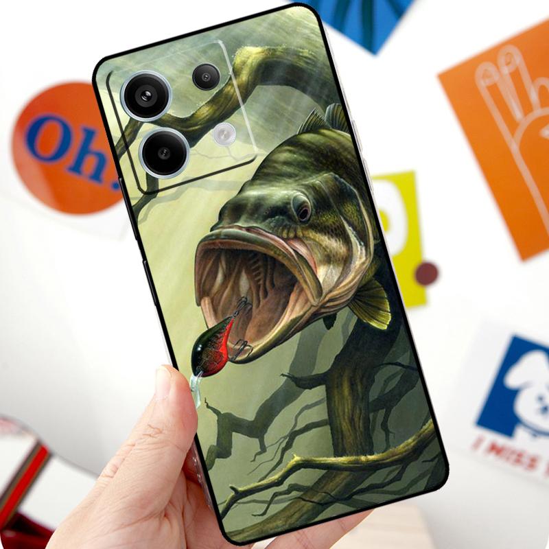 Bassangelköder Haken Tackle Hülle Für Xiaomi Redmi Note 14 10 11 12 13 15 Pro Plus Hülle Für Redmi 15 15C 13C 12C 10C 14C