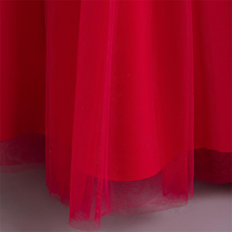 Dívčí šaty princezna Puffy Mesh Sukně Večerní šaty Dlouhé šaty