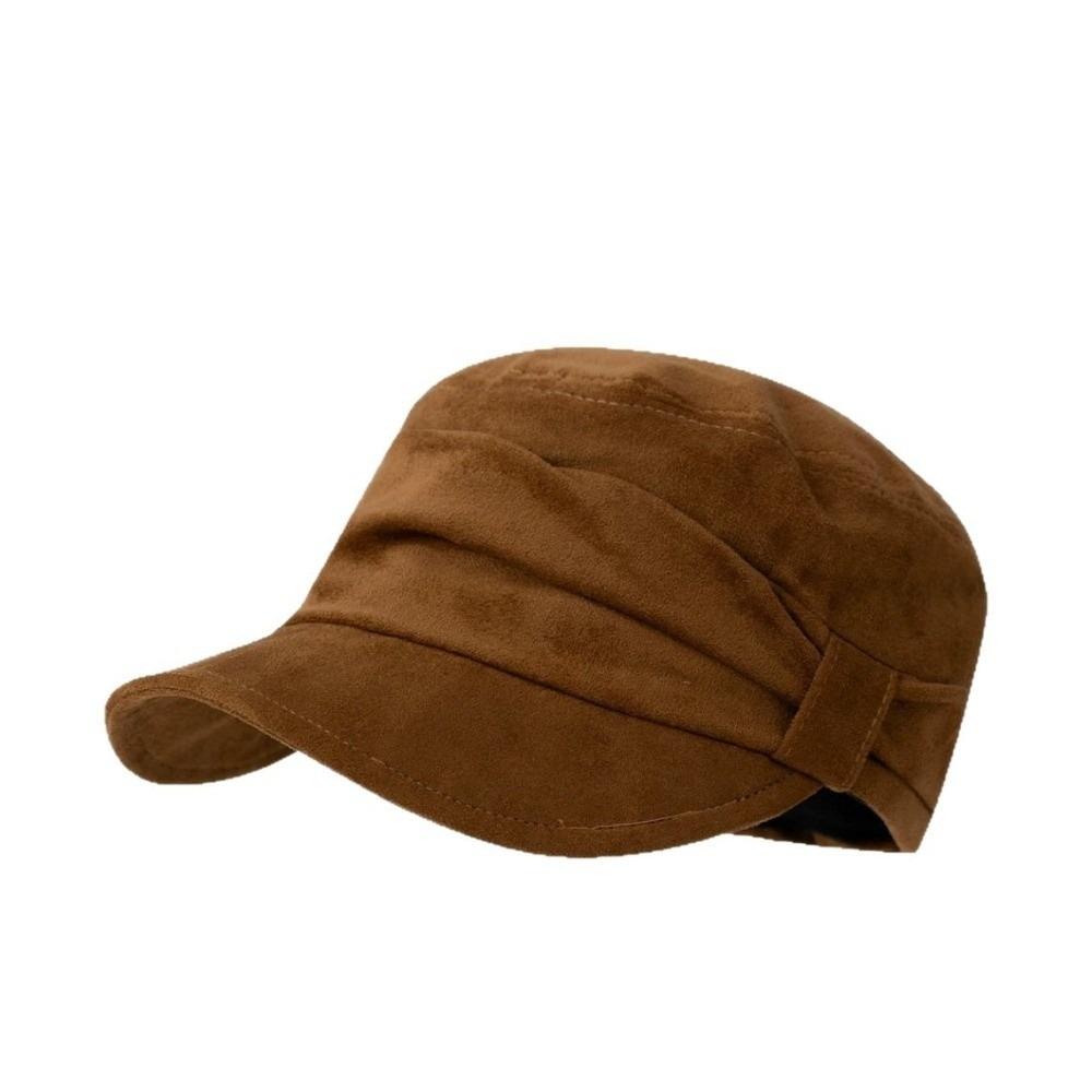 Warm Ruched Equestrian Hat Adjustable Inner Band Japanese Minimalist Hat Fall Winter Wear