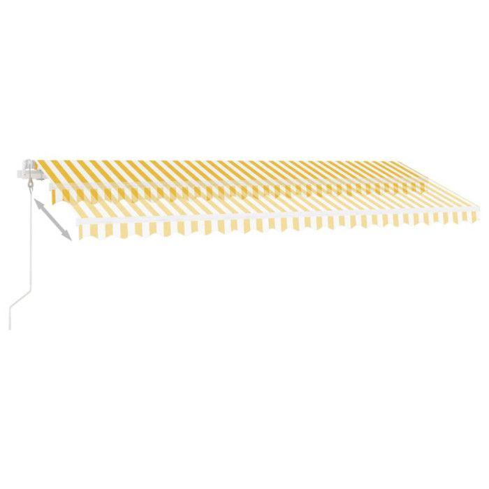 VidaXL Auvent Automatique sur Pied Auvent de Terrasse Store de Balcon Jardin Patio Extérieur Ombrage des Fenêtres 500x350 cm 3069668