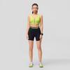 SAUCONY Logo Letter Print High Waist Fitness Training Shorts Women Shorts Black SC1249013A-BK01