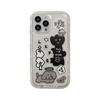 Graffiti Ins Karikatür Koruyucu Kabuk Iphone 11 12 13 Promax 14 Pro Max Sevimli Köpek Lale Çiçek Güzel Darbeye Dayanıklı Telefon Kılıfı