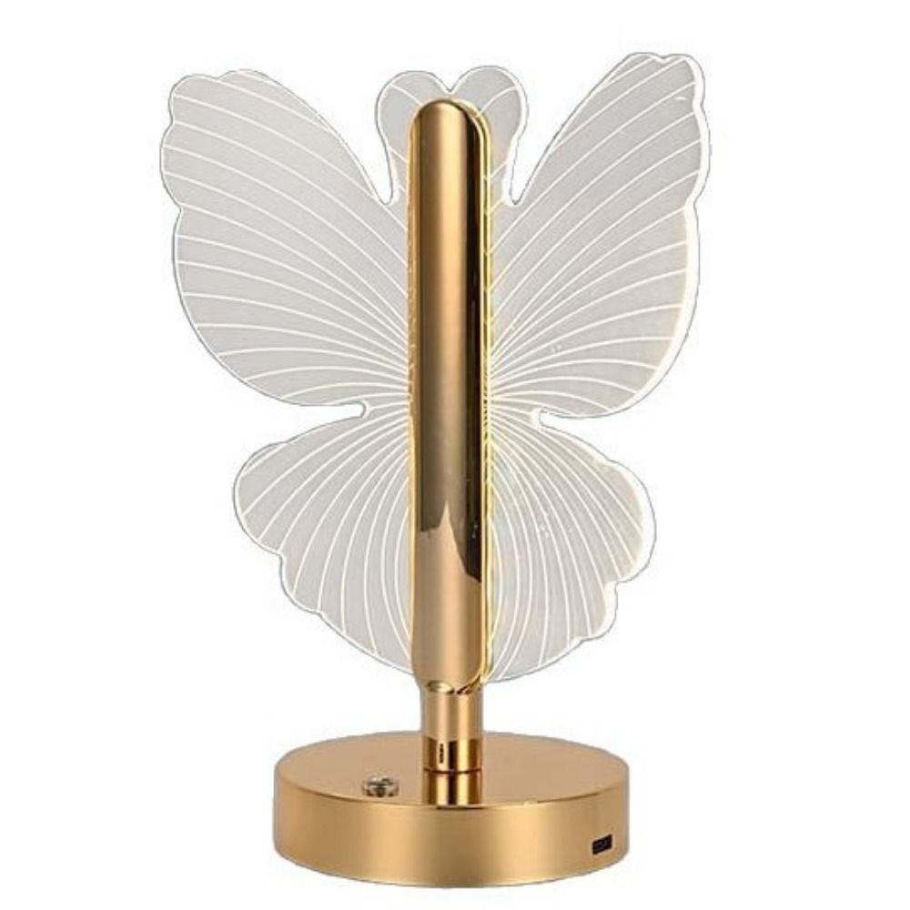 Adjustable LED Table Lamp Transparent Nordic Acrylic Night Light Indoor Lighting