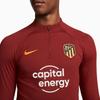 Nike Dri-FIT Strike Drill Printed Letter Slim Fit Straight Long Sleeve Football Shirt Men tops Red DN2810-677