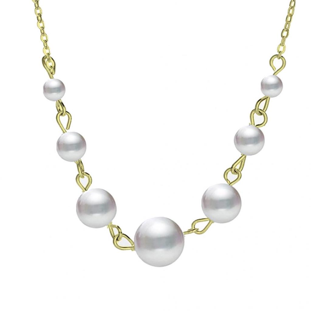 Fashion Women Beaded Single-layer Chain Necklace Banquet Jewelry Gift