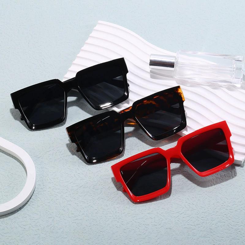 Square Vintage Sunglasses For Men Women Fashion Big Black Frame Shades Retro Designer Sun glasses Driving Eyewear Male UV400