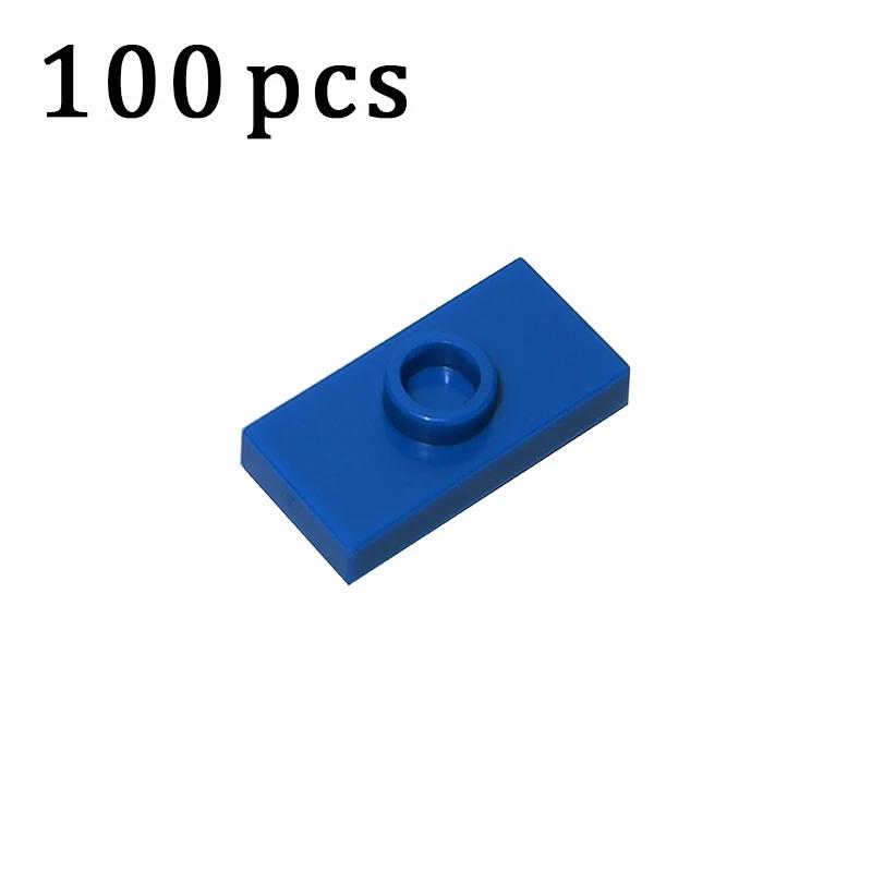 100PCS 15573 3794 1x2 with 1 Stud Plate Board Parts Building Block Assemble Particles Compatible with Changeover Creative Bricks