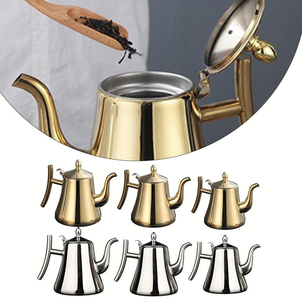 Kitchen Stainless Steel Teapot Infuser Coffee Pot Induction Cooker Kettle