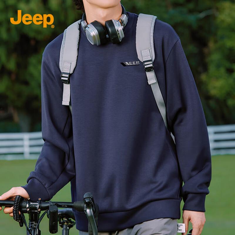 JEEP Men's Air Layer Round Neck Sweatshirt