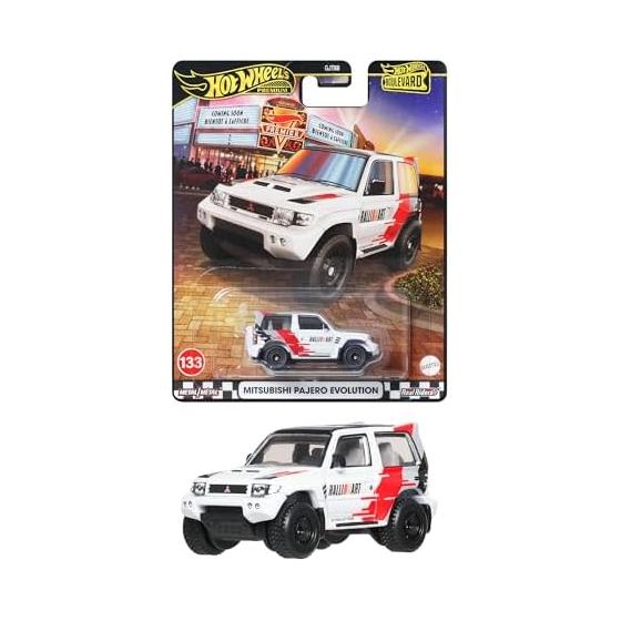 Hot Wheels Boulevard Mitsubishi Pajero Evolution Игрушечный автомобиль Мини-машина Возраст 3+ Белый JBL26
