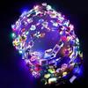 10-color Flashing Flower Ring, Rattan Headpiece, LED Lights, Bridal Seaside Flower Ring Headpiece, Ground Flower Ring