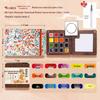Feile Bird Chinese Style Wooden Box 15-Color Watercolor Set with Sanxingdui Dunhuang Solid Palette