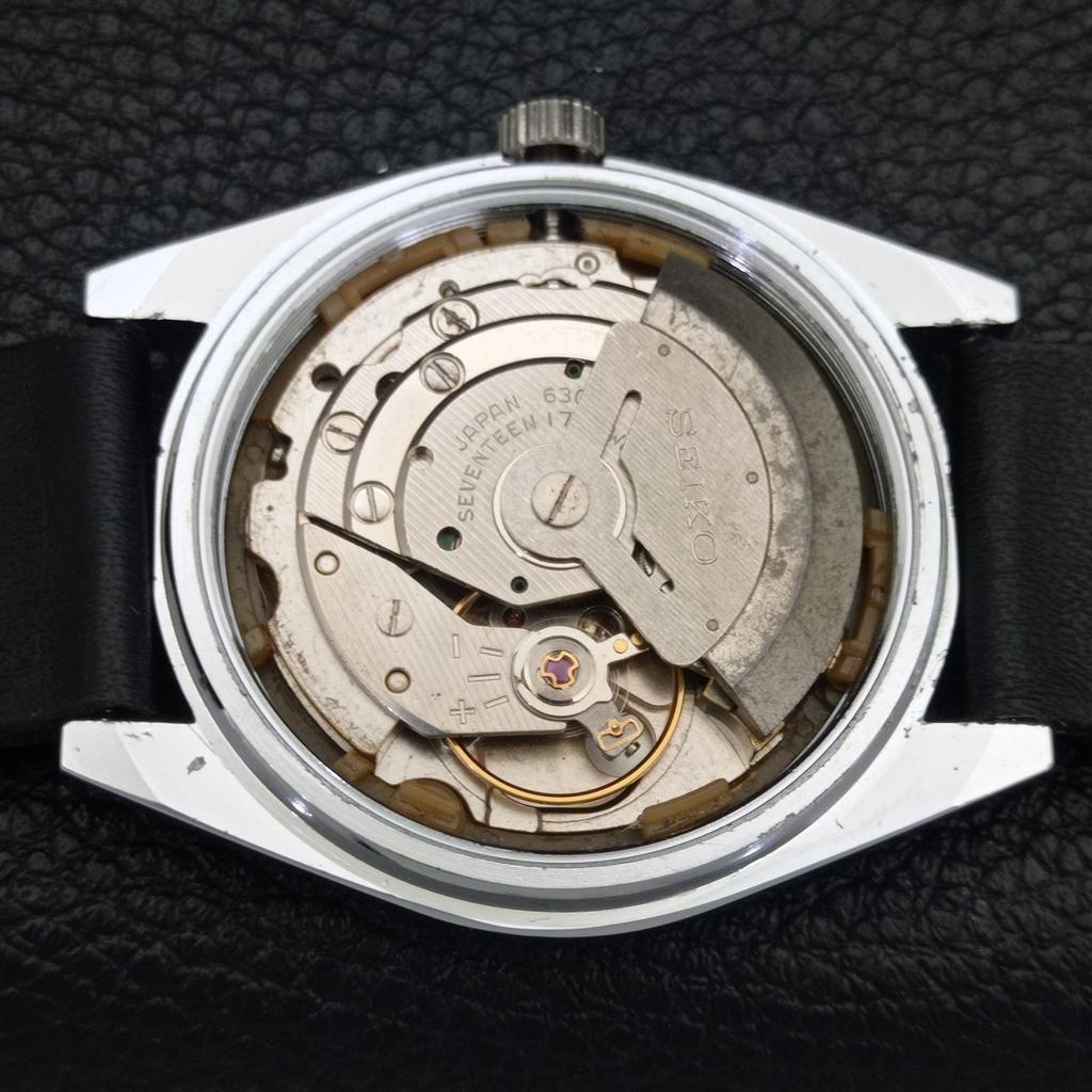 REFURBISHED VINTAGE SEIKO 5 AUTOMATIC 6309A JAPAN MENS BLACK WATCH a440850-4 Sk-a440850