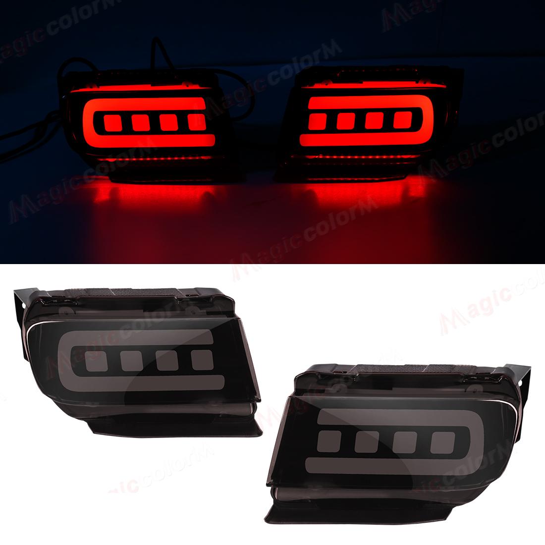 

For Toyota Land Cruiser Prado 150 LC150 FJ150 GRJ150 2010 - Rear Bumper Reflector LED Car Tail Lamp Brake Turn Signal Light 3 Functions