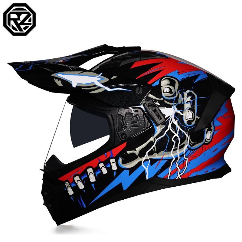 ORZ Offroad-Rallye-Motorradhelm DOT-zertifiziert MTB ATV Motorrad Offroad-Motorrad Blendschutz