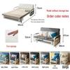 Compact Foldable Fabric Sofa Bed for Small Apartments - Comfortable and Space-Saving