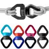 Swing Swivel Aluminum Alloy 30KN Swing Universal Rotating Ring Aerial Yoga Hammock Rotating Connector Outdoor Rock Climbing Bearing Swivel Hook