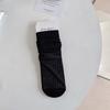 Breathable Summer Thin Women Socks Japanese Fashion School Girls Loose Long Socks Korean Style Solid Color Black White Socks Sox