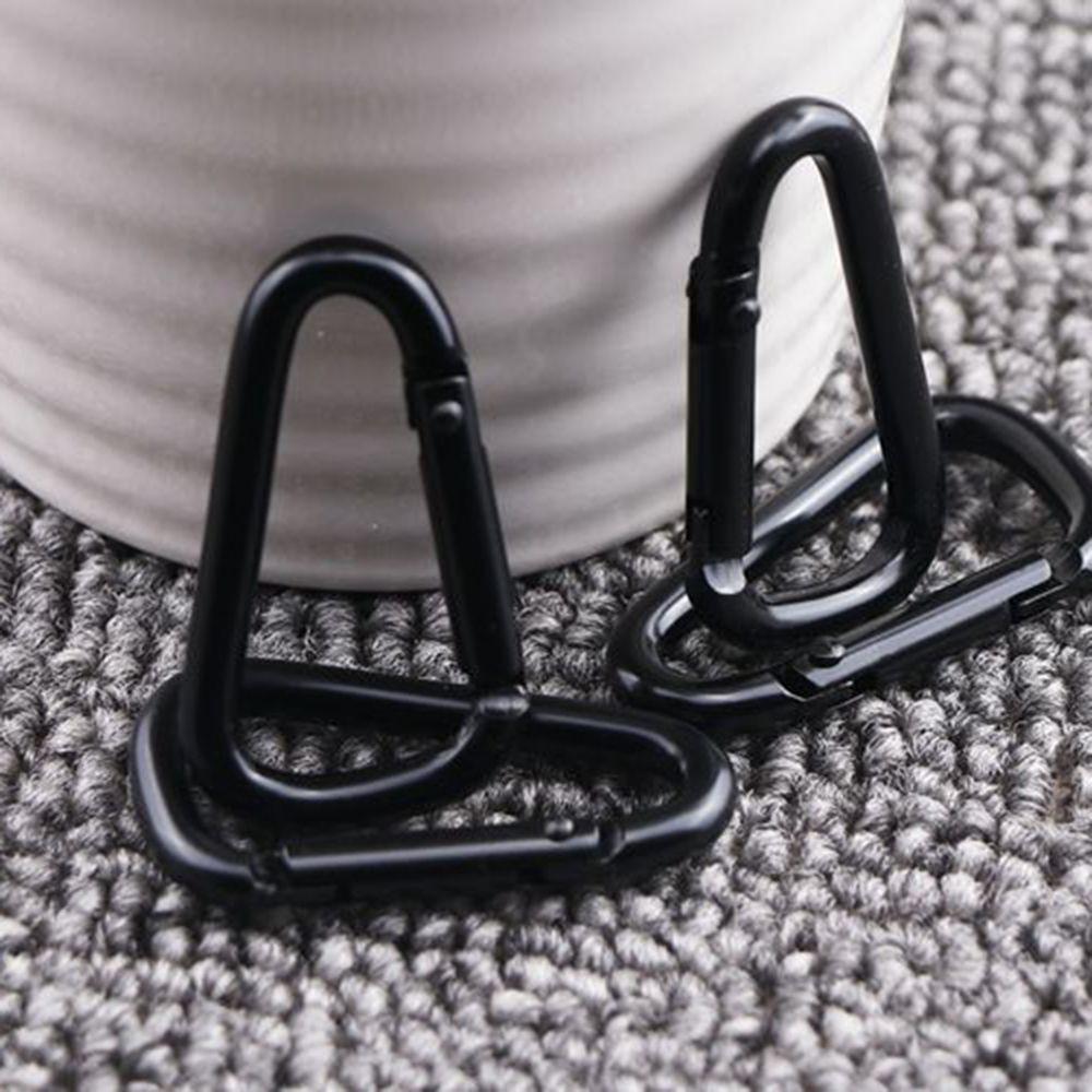 Kettle 10pcs Key ring Backpack Aluminum Zinc Zinc Alloy D-Shaped Carabiner Keychain Hook Hanging Buckle