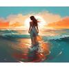 CHENISTORY Paint By Number Beach Couples Girl Drawing On Canvas Wall Art Picture Coloring By Numbers Home Decoration Painting