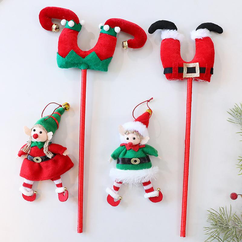Christmas Elf Leg Decor With Fabric Material For Holiday Tree Ornaments