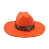 British Style Model Felt Hat Ancient Ethnic Style Big Brim Woolen Hat Big Love Explosion Jazz Top Hat