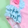 Flamingo Ruffle One-Piece Swimsuit for Girls: Cute, Comfortable, High-Elastic, High-Quality