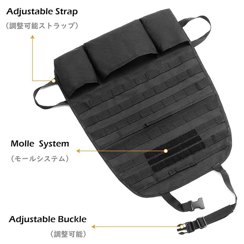 Used [New] TRIWONDER MOLLE Car Storage Pocket Seat Back Pocket Rear Seat Large Capacity Space Saving Car Storage Rear Seat Storage Bag Trunk Storage