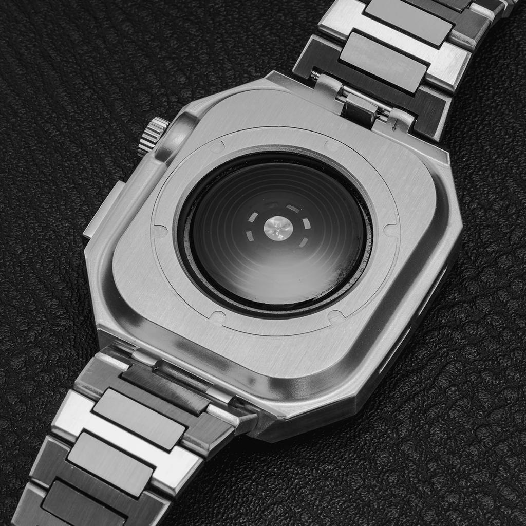 Luxury Stainless Steel Modification Mod Kit for Apple Watch 10 46mm Metal Case for iWatch Series 10 9 9 7 6 5 4 SE Band 46MM Set